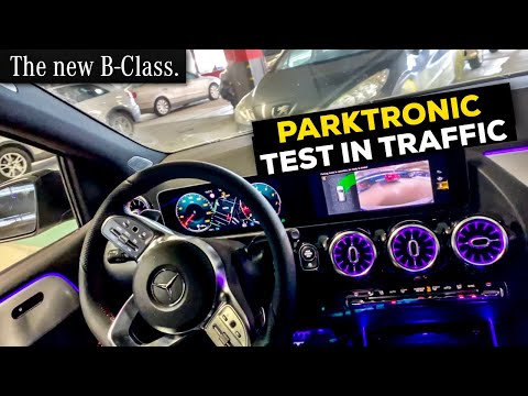 MERCEDES B CLASS 2019 ACTIVE PARKING ASSIST TEST IN TRAFFIC PARKTRONIC