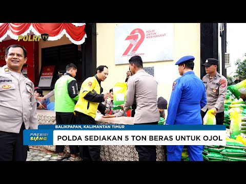 POLDA KALTIM LAKSANAKAN GERAKAN PANGAN MURAH SEDIAKAN 5 TON BERAS SPHP
