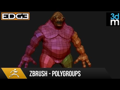 Zbrush Tutorial - Polygroups for Beginners HD by 3dmotive