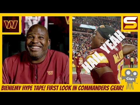 Eric Bieniemy HYPE TAPE! First Look in Commanders Gear! "WE GONE CHOP SOME WOOD!" Great Young Talent