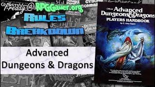Advanced Dungeons & Dragons 1st Edtion (TSR, 1978) | Rules Breakdown