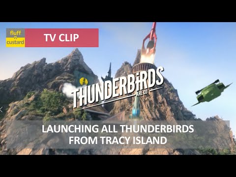 Launching All Thunderbirds From Tracy Island | Thunderbirds Are Go 1x26 • Clip