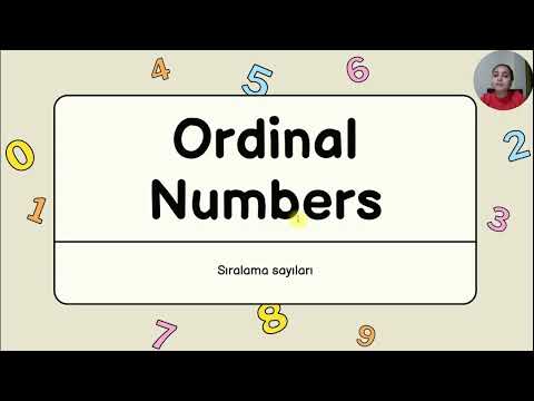 Numbers and Ordinal Numbers in Turkish