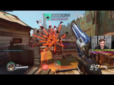 225 HP! INSANE BUFF MCCREE ! JAKE MCCREE GAMEPLAY OVERWACTH SEASON 24 TOP 500