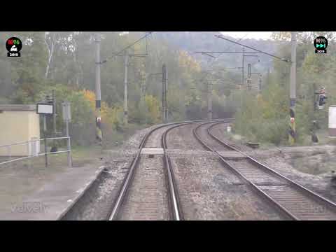 REVERSE SHOT #018 - jízda vlakem R 608 z Bíliny do Ústí nad Labem odklonem přes Úpořiny (6x)