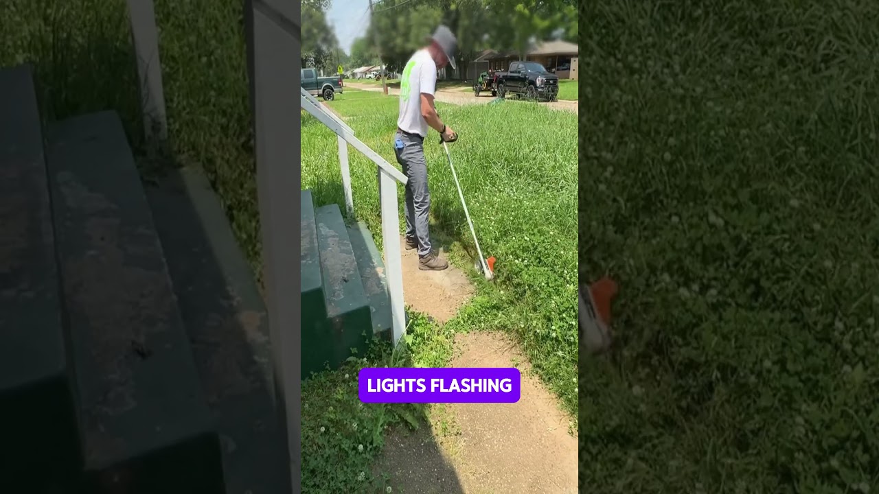 HOA Called Cops on Us for Mowing a Veteran’s Lawn! 🤯 #shorts #lawncare #mowing