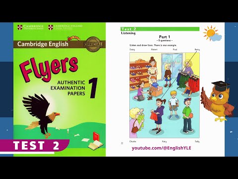 [ Flyers 1 - Test 2 - NEW ] Authentic Examination Papers | Listening Test 2 (With Answer Key)