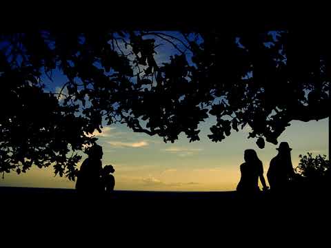 silhouettes in sunset