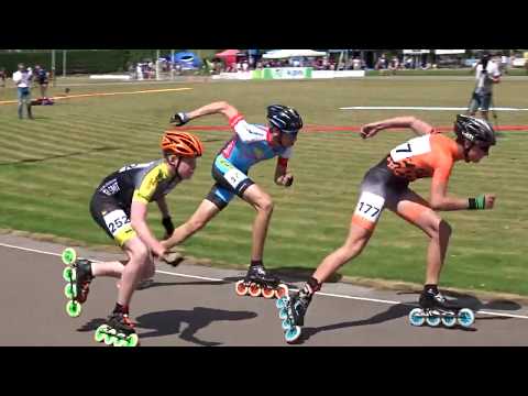 One lap jun b heren 1/4 final3 - KPN NK INLINE SKATEN 2019