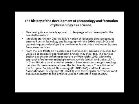 Lecture 1 Phraseology