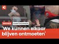 Coronaproof contact maken door raamtekeningen