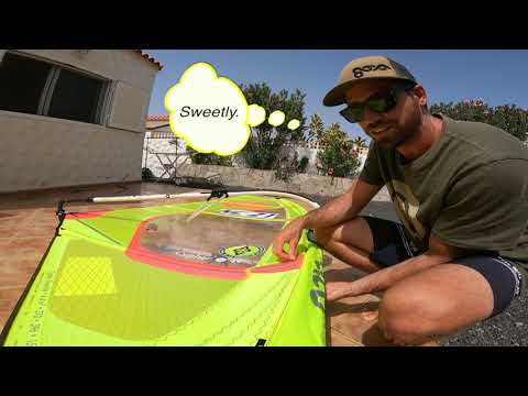 How to rig a freestyle sail with Antoine Albert.