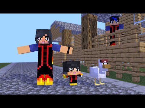 MONSTER SCHOOL :CHICKEN WING FIRE ELEMENT APHMAU,EIN VS AARON - MINECRAFT ANIMATION