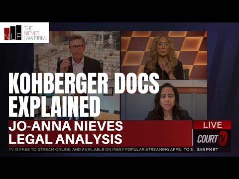 Jo-Anna Nieves Reviews the Bryan Kohberger Case Documents on Court TV