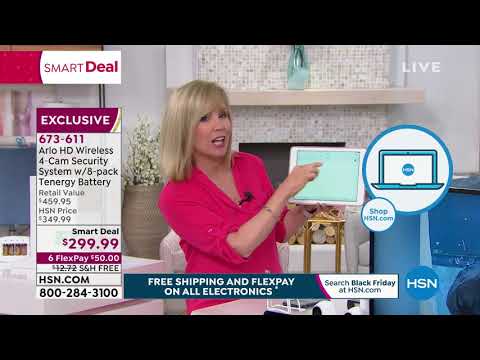 Arlo HD 4Camera Wireless Security System w/8pack Batteri...