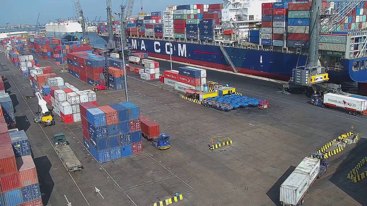 Yard work overview capture by our CCTV system