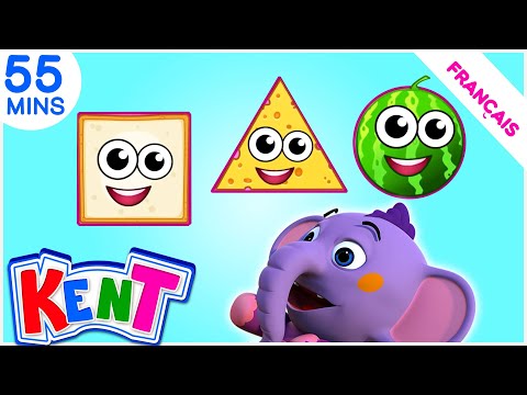 Kent The Elephant | apprendre des formes avec de la nourriture | vidéos éducatives pour les enfants
