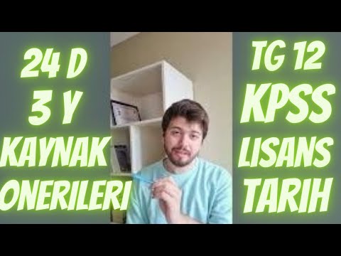 KPSS 2024 TARİH KAYNAK ÖNERİLERİ -1