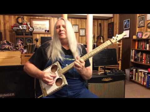 Three String Cigar Box Electric Guitar