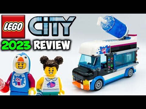2023 LEGO City Penguin Slushy Van EARLY Review! LEGO Set 60384