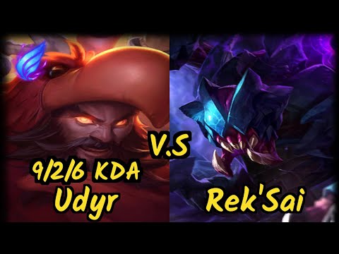 Branix (UDYR) vs REK'SAI - 9/2/6 KDA JUNGLE GAMEPLAY - EUW Ranked DIAMOND v9.6