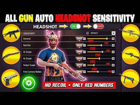 Free Fire Auto Headshot Trick 2026 Sensitivity | 2gb, 4gb, 6gb Ram Headshot Sensitivity Setting