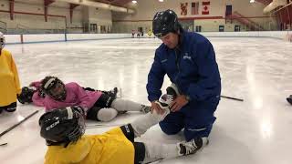 How to tie skates to lock in ankle