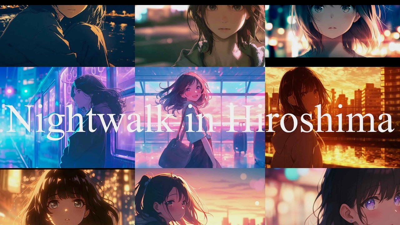 Waddles - Night Walk in Hiroshima – 9-Song City Pop Mix｜#CityPop #nightwalk #lofi #nightdrive
