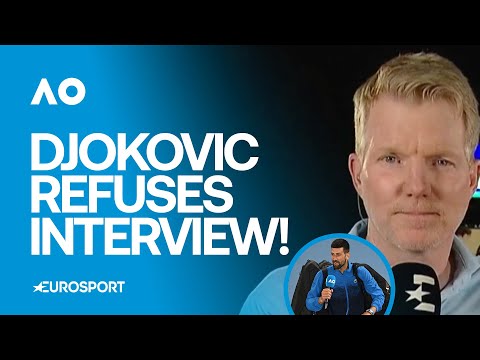 Australian Open 2025: Jim Courier explains why Novak Djokovic REFUSED his interview 👀 #AusOpen