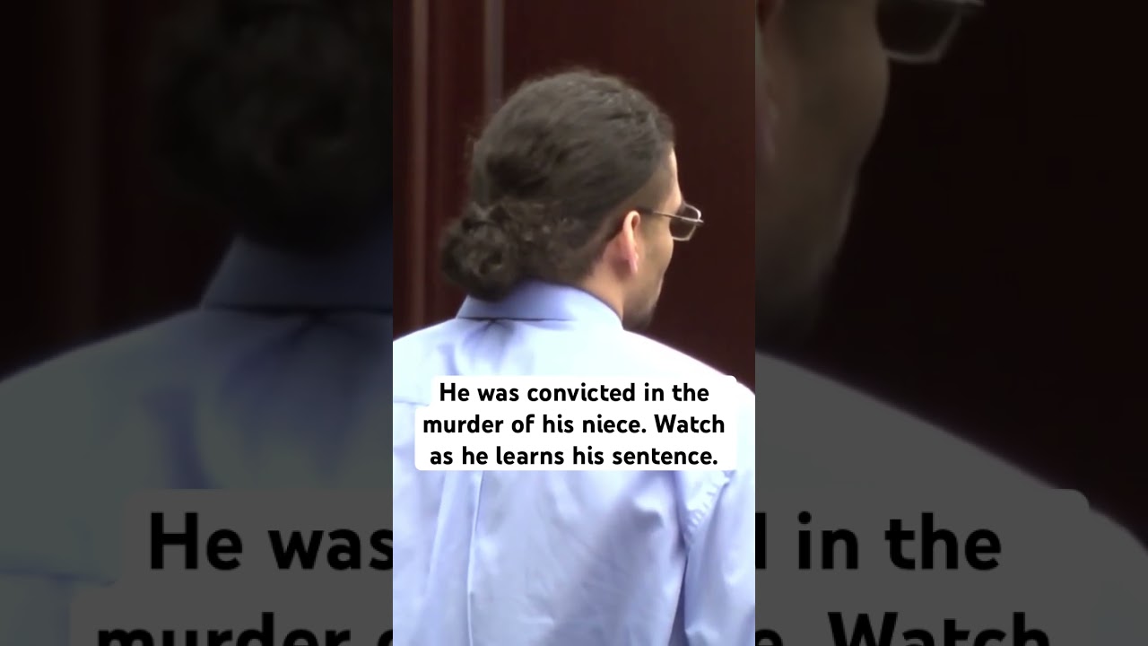 The moment this convicted murderer learns his sentence