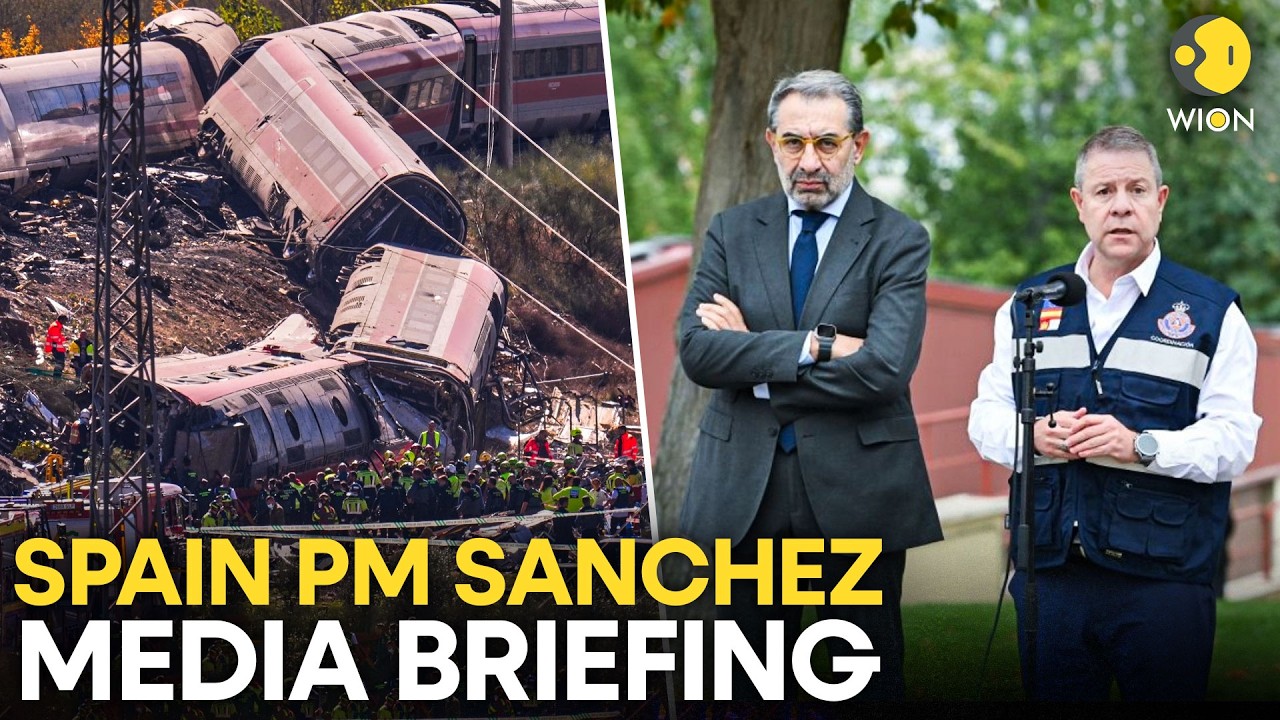Spain Train Crash LIVE: Spanish PM Sanchez Speaks To Media After Deadly Train Collision | WION News