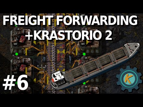 Factorio Freight Forwarding K2 20x #6 — Grey & Red Science Automation!