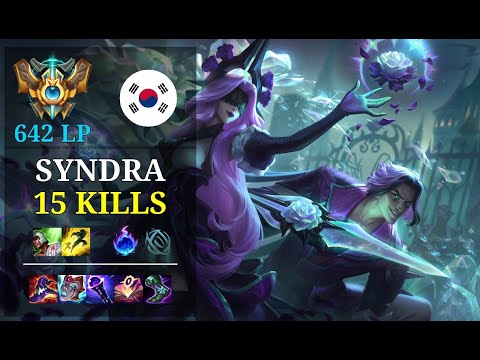 Syndra Bot vs Xayah - 15 kills - Gen G Peyz KR Challenger (642 LP) Patch 11.3