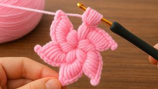 Easy Crochet Flower Tutorial for Beginners | Step by Step Crochet Pattern