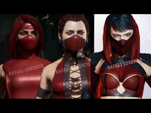 MORTAL KOMBAT SKARLET Evolution Skins Costumes MK9 - MK1 suggestion Mortal Kombat 1