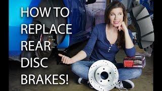 HOW TO REPLACE REAR DISC BRAKES - ROTORS AND PADS!