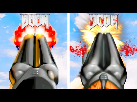 DOOM vs. Brutal DOOM - Weapons Comparison