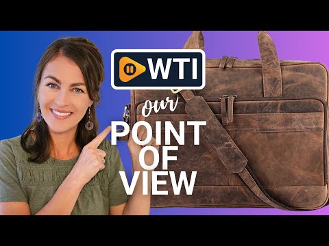Leather briefcases Laptop Messenger Bags Best Office School College Satchel Bag for Men and Women Dark Brown - WTI product video review