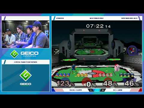 Shine 2018 SSBM - Cha Cha & Glasper Vs. D4C & Lamdim - Smash Melee Doubles Pools