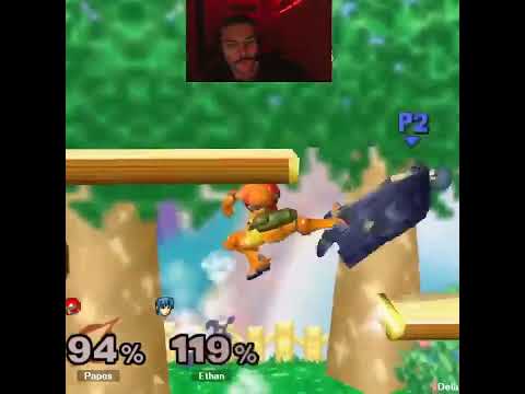 Filthy Samus Zair - Super smash bros. melee #shorts