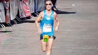 Marathon Runner Doesn&#39;t Feel His D*ck &amp; Balls Flopping Around