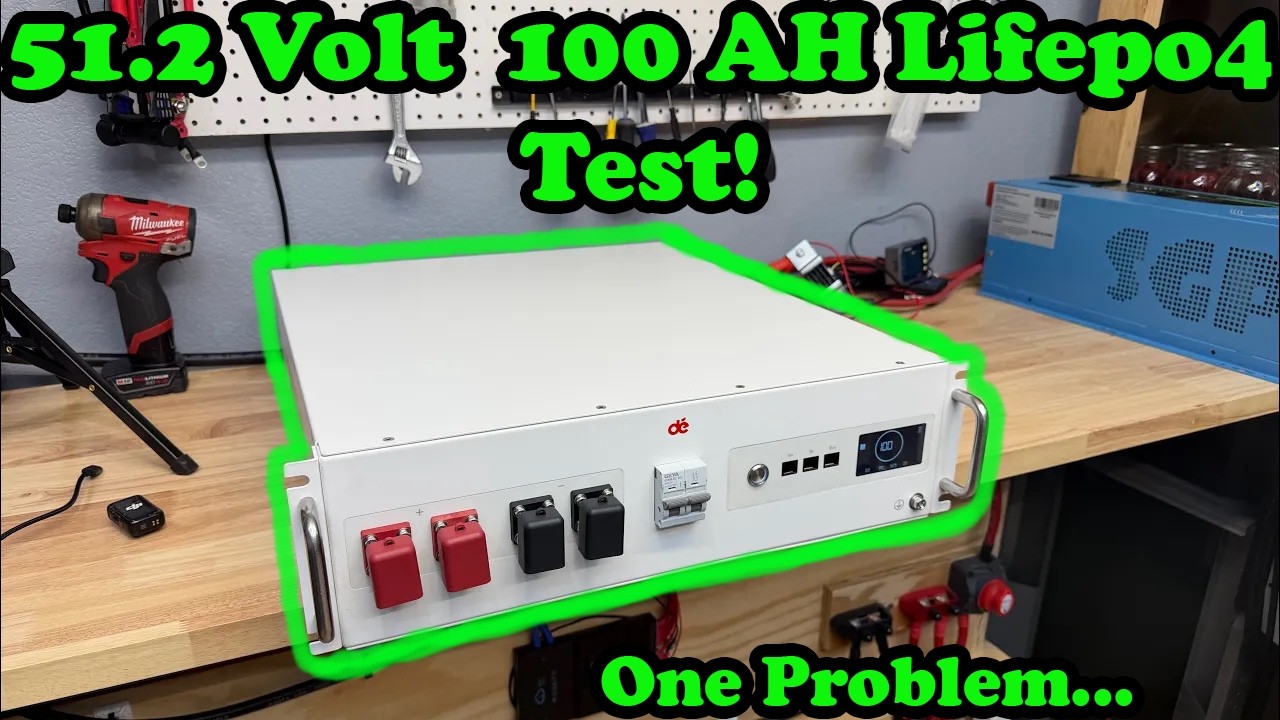 599$ DE 51.2V 100Ah Budget Server Rack Battery Testing, Teardown! Review  CHEAP