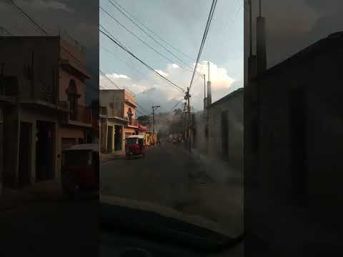 driving the streets in San Miguel Dueñas, Guatemala