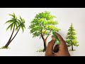 How To Draw Tree With Oil Pastels For Beginners Step By Step 3 Types Of Tree With Oil Pastels