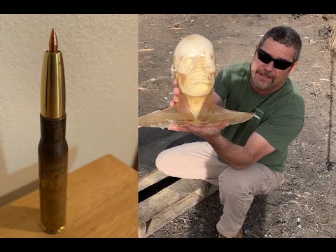 50 BMG Subsonic Controlled Fracturing Round vs, Ballistic Gel Head