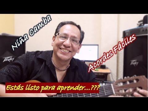 Como tocar Niña Camba en Guitarra - Cesar Espada. (Cover con Acordes Fáciles para Guitarra).