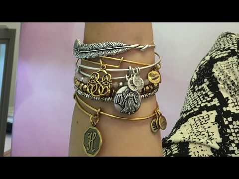 How to Stack Alex and Ani Bracelet Bangles | Styling...