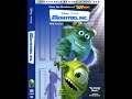 Opening To Monsters Inc US DVD 2002 Full Screen Both Discs
