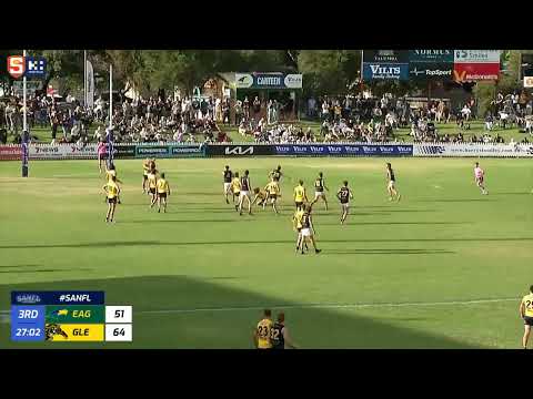 Rd 4 SANFL Snapshot - Glenelg's Lachie Hosie kicks a high snap goal