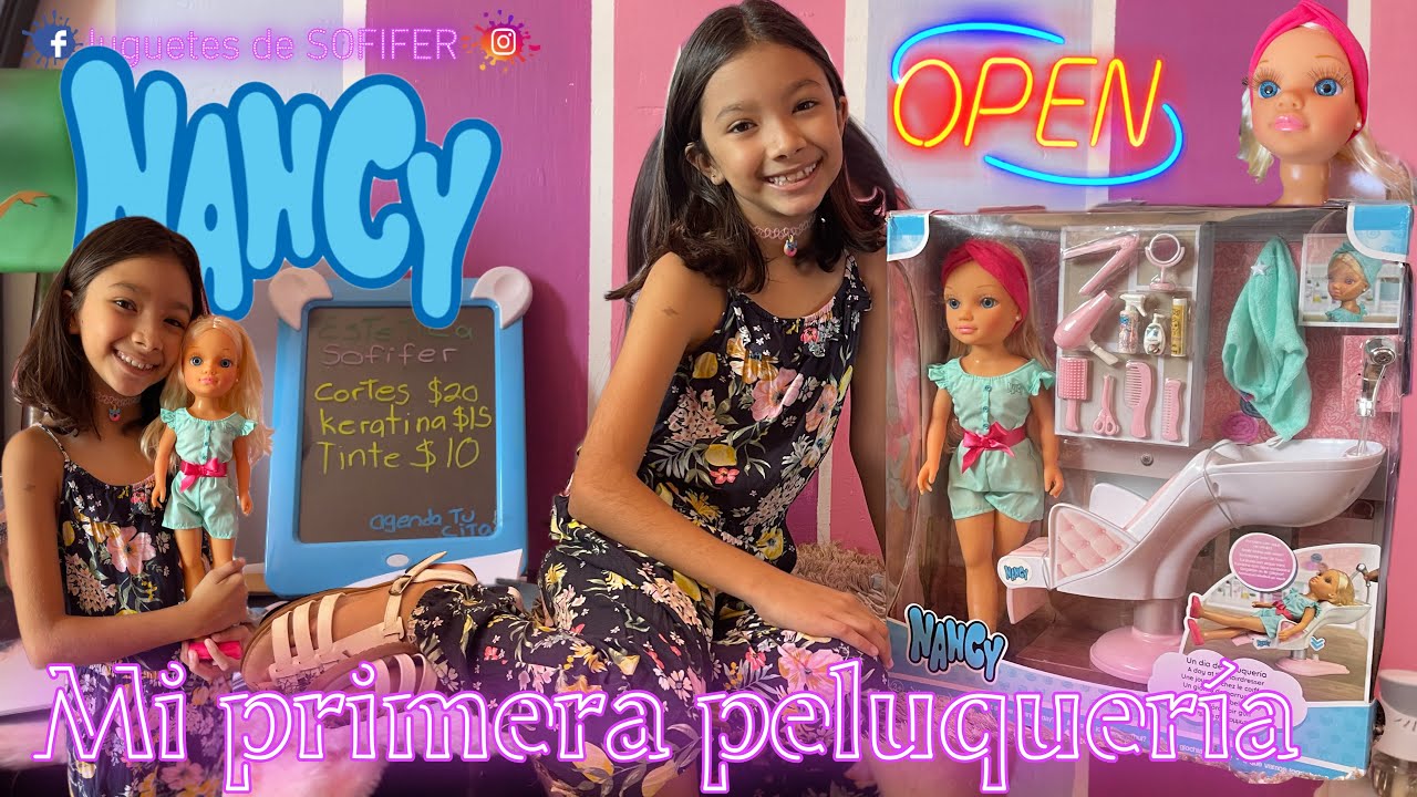 NANCY un día en la peluquería 💇‍♀️ con agua 💦 de verdad